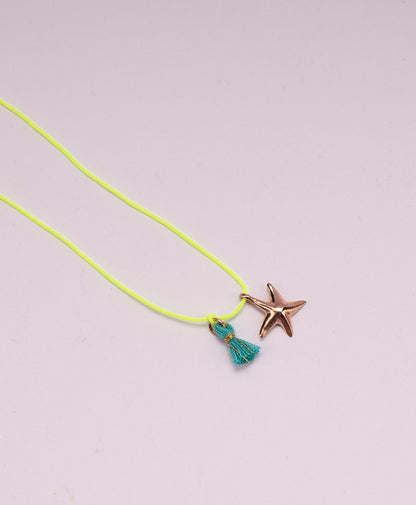 Necklace "Sea" Pink Glod