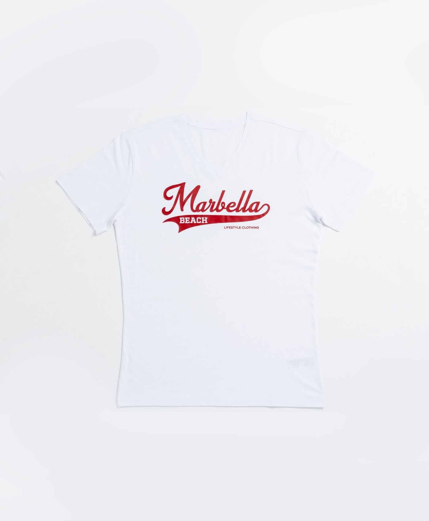 White "V Neck" T-Shirt for Women