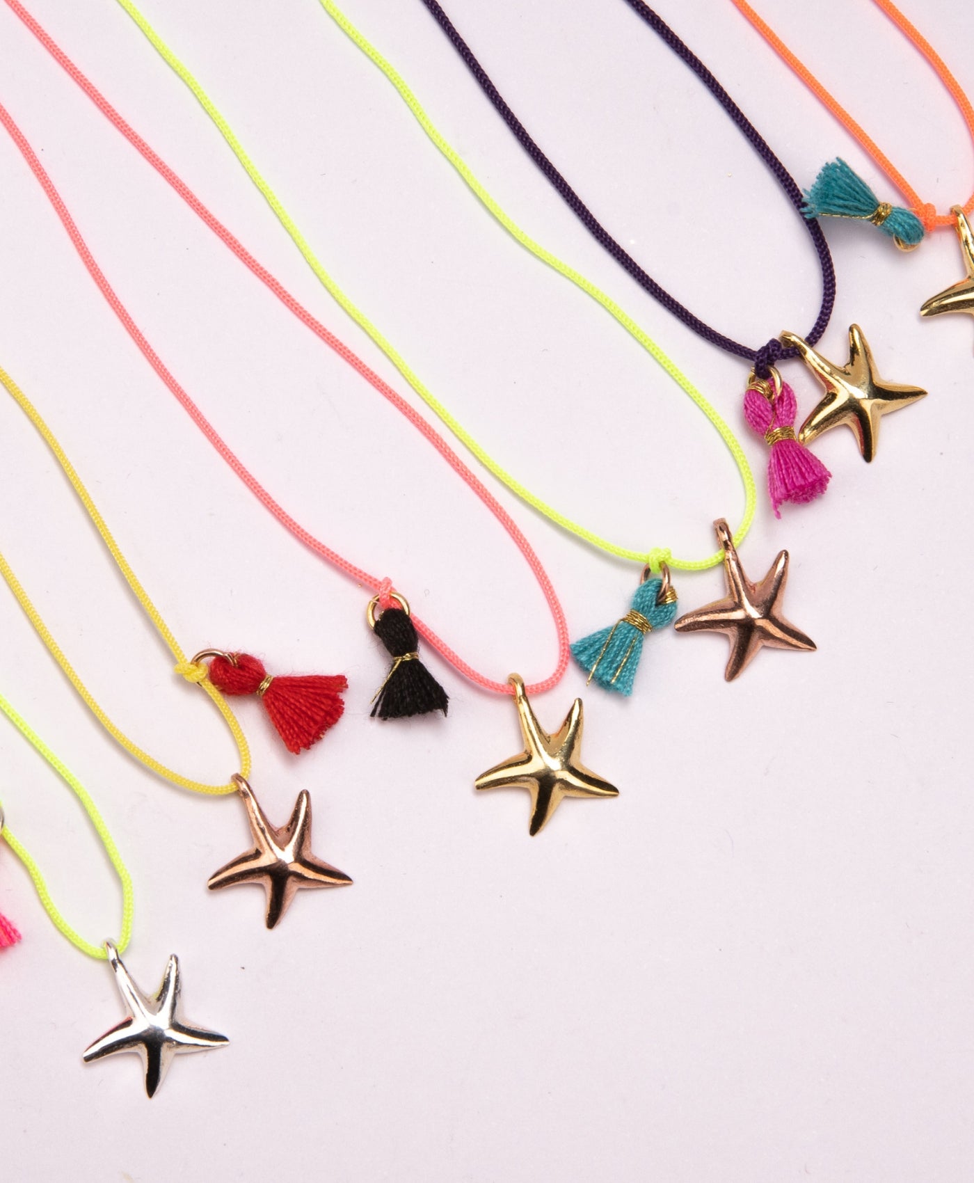Necklace "Sea" Pink Glod