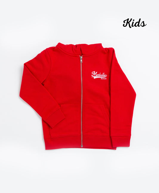 Red "Zip Hoodie" for Kids